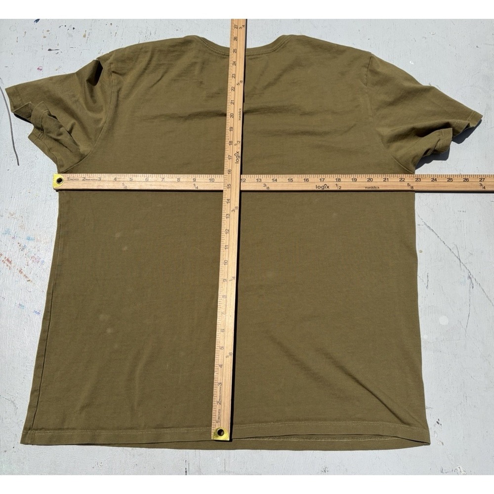 Men's Tecovas Boots T-Shirt Green Logo L Western Leather Modern Texas Logo USA - Picture 10 of 12